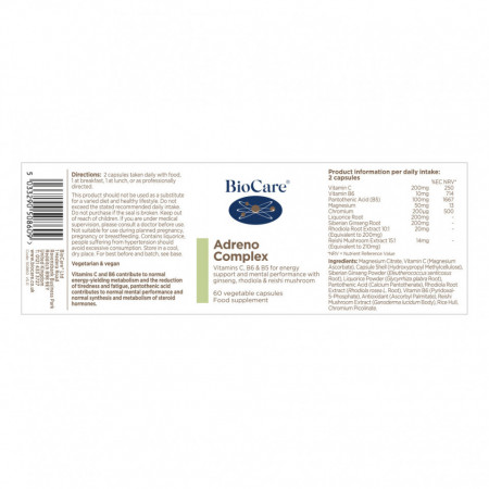 BioCare Adreno Complex 60 Capsule