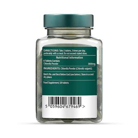 H&amp;B Chlorella bio 500mg 120 tablete - Img 2