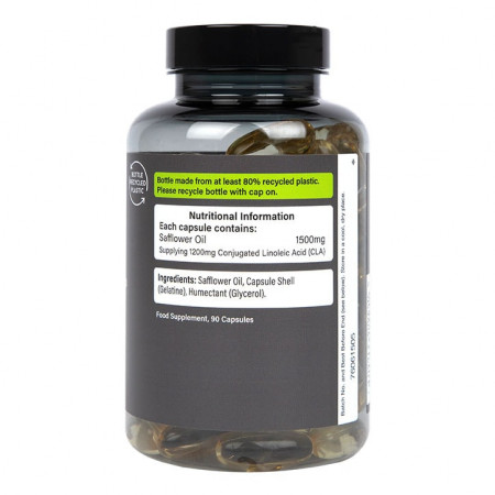 H&amp;B CLA Mega Putere (ulei de șofrănel) 1500 mg, 90 de capsule contine