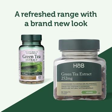 H&amp;B Extract de Ceai Verde 252mg 90 tablete - Img 3