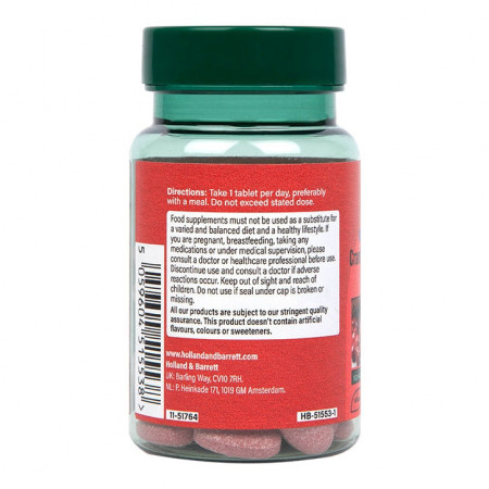 H&amp;B Cranberry (Merisoare) 60 tablete - Img 3