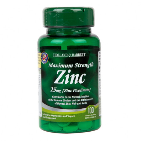 H&B Zinc Picolinat 25mg 100 comprimate