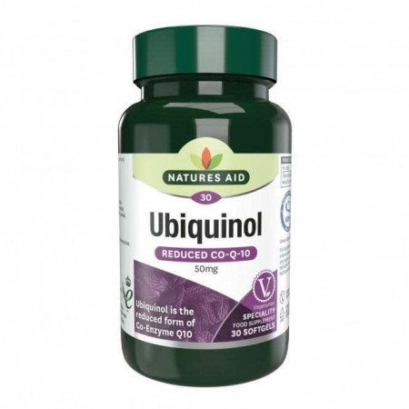 NaturesAid Ubiquinol 50mg 30cps DE 30/06/23