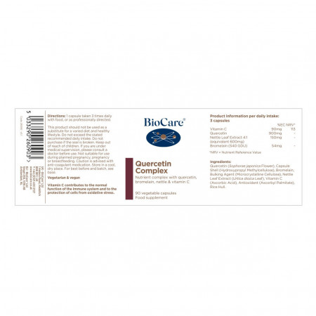 Quercetin Complex 90 Vcaps, BioCare - Img 2