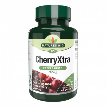 CherryXtra Extract de Cireșe Montmorency 60caps, Natures Aid