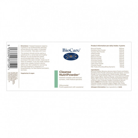 Cleanse Nutripowder 120g, BioCare - Img 2