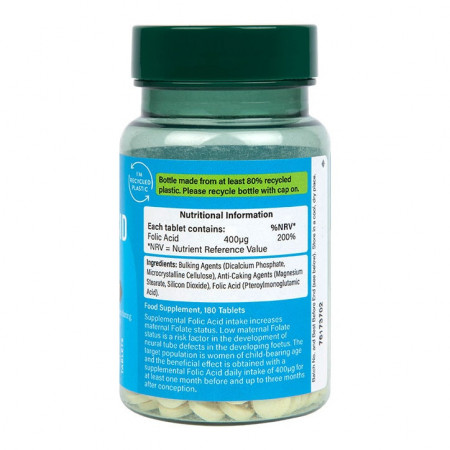 Holland and Barrett Acid folic ingrediente