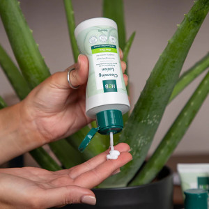 cleansing lotion application