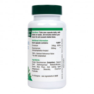H&B Glucomannan (Konjak) si Crom pentru slabit 90 capsule - Img 4