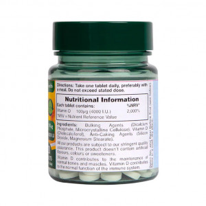 Holland & Barrett Vitamin D 4000 I.U. 100ug ingrediente