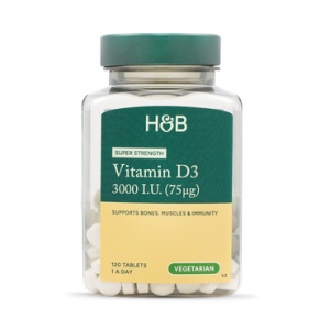 H&B Vitamina D 3000I.U. 75ug 120 tablete