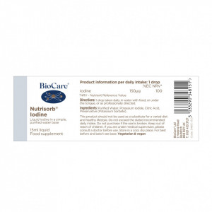 Iod Lichid Nutrisorb® 15ml, BioCare - Img 3