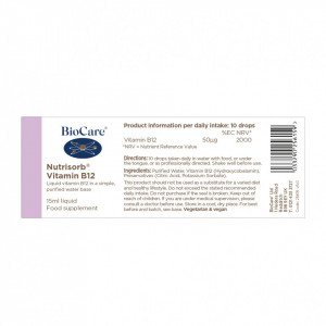 BioCare Nutrisorb® Vitamin B12 15ml - Img 3