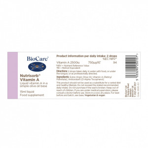 BioCare Nutrisorb® Vitamina A 15ml - Img 3