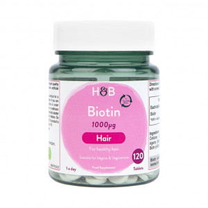 H&B Biotina Vitamina B7 1000ug 120 tablete