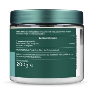 H&B Inulina pudra naturala 200g - Img 2