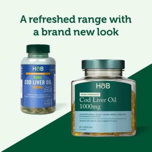H&B Omega-3 Ulei de Cod 1000 mg 60 capsule - Img 3