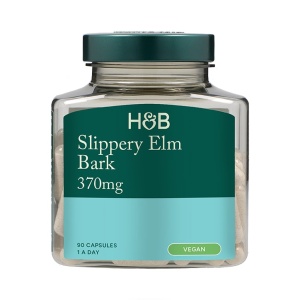 H&B Scoarță de Ulm Alunecos (Slippery Elm Bark) 370mg 90 capsule - Img 2