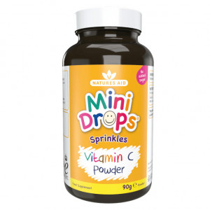 Mini Drops Vitamina C Pulbere pentru Copii 90g, Natures Aid - Img 5