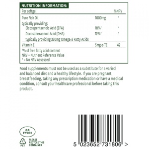 NaturesAid Omega 3 Fish Oil 1000mg 240 capsule - Img 2