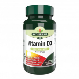 NaturesAid Vitamina D3 400iu 90 tablete