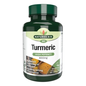 Turmeric 8200mg Natures Aid 60 capsule cu potenta ridicata