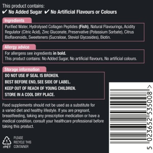 Colagen Marin Lichid 5000mg Tropical 500ml, Natures Aid - Img 3