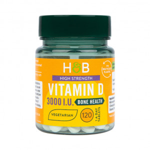 H&B Vitamina D 3000I.U. 75ug 120 tablete