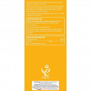 Mini Drops Vitamina C Pulbere pentru Copii 90g, Natures Aid - Img 6