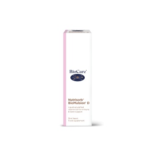 Nutrisorb BioMulsion® D BioCare – vitamina D3 lichid cu absorbție superioară pentru imunitate și oase 15ml
