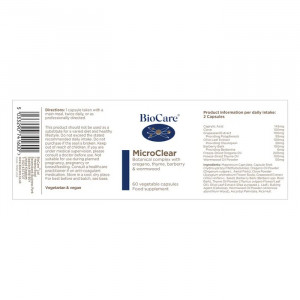 Micro Clear Complex Pentru Echilibrul Microbian Intestinal 60 capsule, BioCare - Img 2