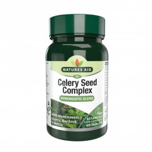 NaturesAid Complexul de Seminte de Telina cu Cires (Celery Seed Complex) 60 tablete