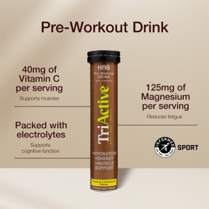Pre-Workout Electrolyte Effervescent Mango 20 Tablets - Img 2