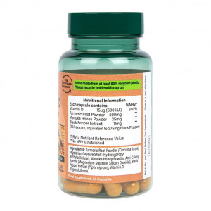 Turmeric + Miere de Manuka 30 capsule, Holland and Barrett