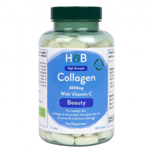 H&B Bovine Collagen (Colagen hidrolizat) 1000mg 180 tablete