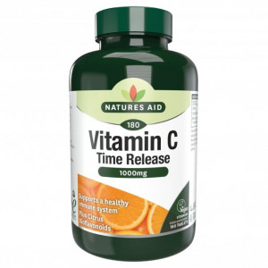 NaturesAid Vitamina C Eliberare Prelungita 1000mg 90 comprimate