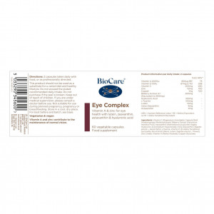 Eye Complex 60 Vcaps, BioCare - Img 2