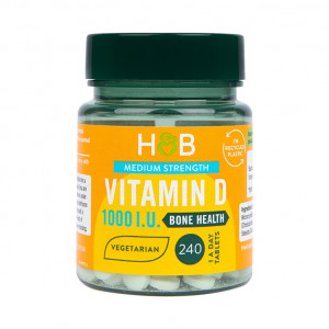 H&B Vitamina D3 25 mg (1000 UI) 240 comprimate
