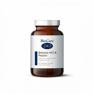 Betaine HCl si Pepsin 90 caps, BioCare