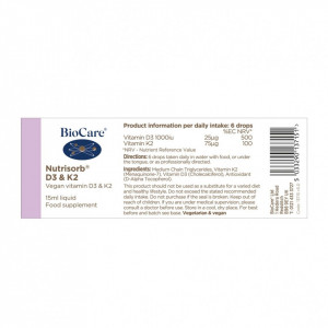 BioCare Nutrisorb® D3 & K2 15ml - Img 3