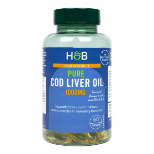 H&B Omega-3 Ulei de Cod 1000 mg 60 capsule