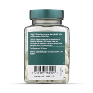 H&B Seleniu cu Zinc și Vitamine 120 cpr - Img 2