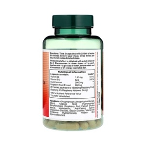 HB Raspberry Ketone Complex cu Cetone din Zmeură și Glucomannan 90 capsule, Holland and Barrett - Img 2