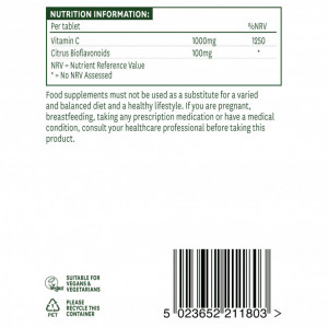 natures aid vitamin c 1000mg nutritional info
