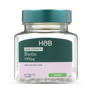 H&B Biotina (Vitamina B7) 1000ug 60 tablete