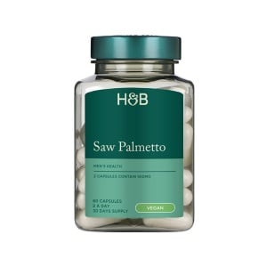 H&B Saw palmetto (Fructe de Palmier Pitic) cu Zinc 60 capsule - Img 2