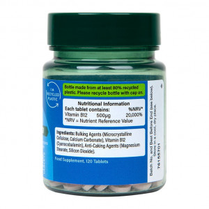H&B Vitamina B12 500μg, 100 tablete contine