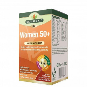 NaturesAid Multivitamine pentru Femei peste 50 de ani 30 capsule