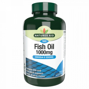NaturesAid Omega 3 Fish Oil 1000mg 180 capsule