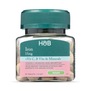 Fier 15 mg cu vitamine și minerale, 90 tablete